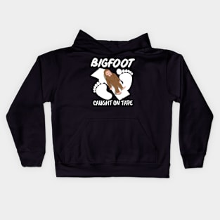 Funny Bigfoot Caught on Tape Kids Hoodie